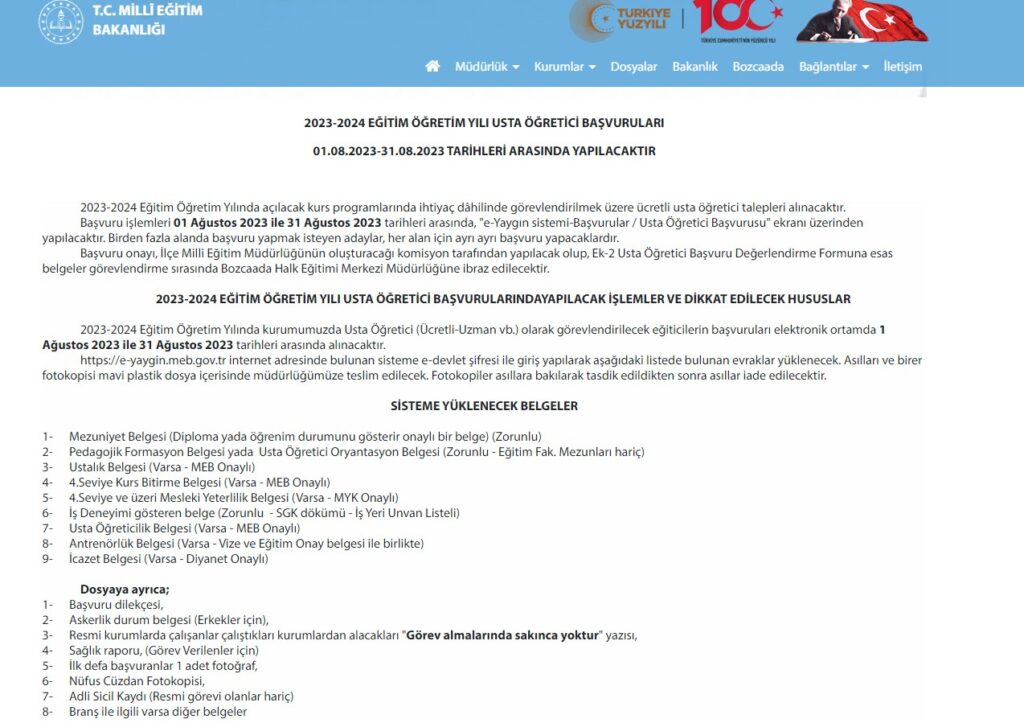 Usta Öğretici Belgesi Avantajları