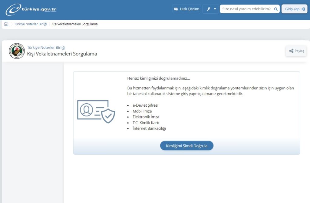 E-Devlet Üzerinden Vekalet Nasıl Verilir